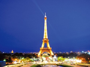 파리의 에펠탑.