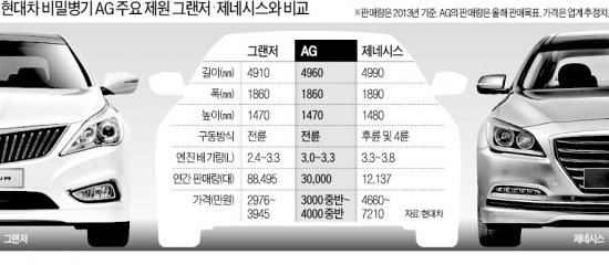 '그랜저·제네시스 사이' 대형신차 AG 6월 출시…현대차, 점유율 사수 '신형병기' 뜬다