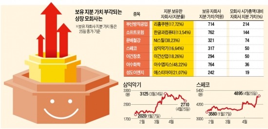 '엄친아' 子회사 덕에…母기업 덩달아 으쓱