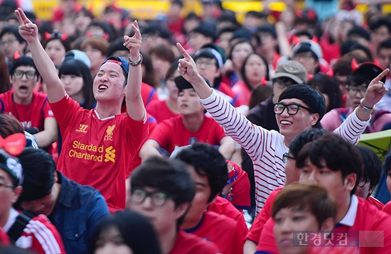 [포토] 아쉬운 경기는 잊고…벨기에전을 향해 나가자!