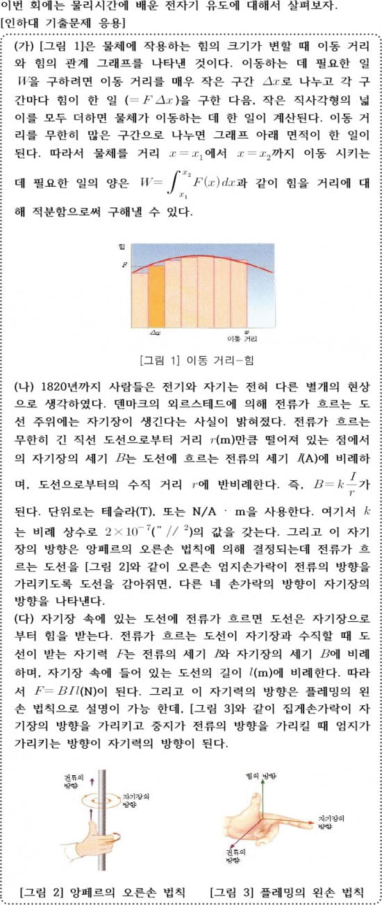 [논술 길잡이] 홍상수의 맛있는 과학논술 (10) 전자기 유도