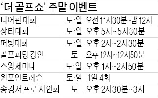 더골프쇼 2014, 주말 고양 킨텍스서 골프용품 '큰 장터'