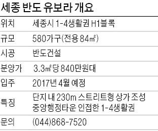 세종 반도 유보라, 카림이 디자인…단지 내 '스트리트 상가'도