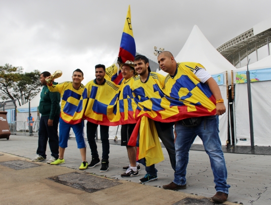 콜롬비아 응원단 '승리는 우리 것'