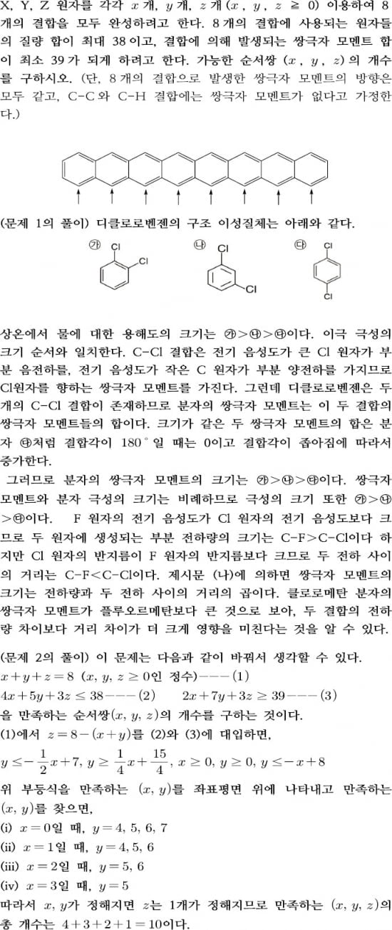 [논술 길잡이] 홍상수의 맛있는 과학논술 (12) 쌍극자 모멘트