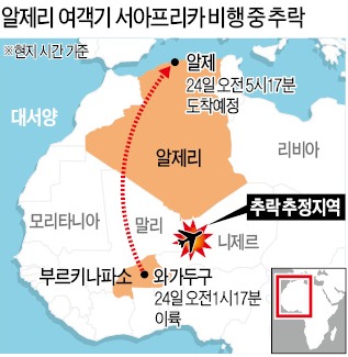 이번엔…116명 탄 알제리 여객기 추락