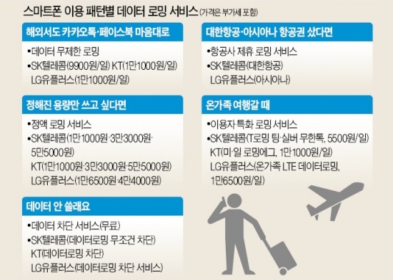 데이터 로밍 미리 준비…해외여행후 '요금 폭탄' 피하세요