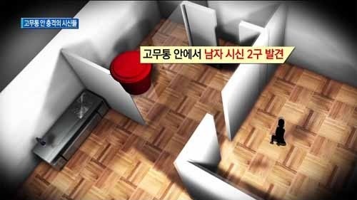 집안의 고무통에 시신 2구를 유기한 엽기적인 '포천 빌라 살인사건'. 사진=채널A 뉴스 화면 캡처