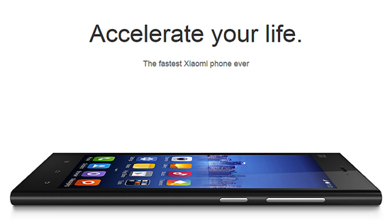 샤오미의 인기 스마트폰 Mi3. 출처=샤오미 홈페이지