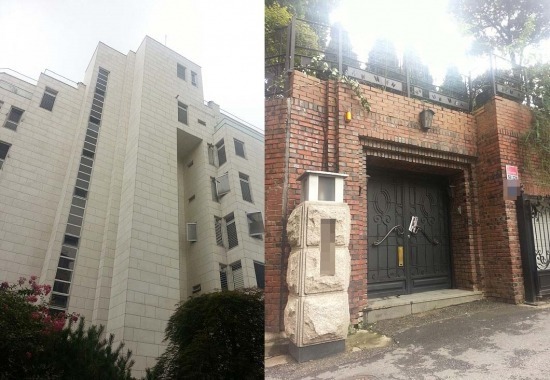 왼쪽 A아파트는 송혜교가 한 호실을 매입해 거주 중인 곳으로 본인이 소유하고 있는 오른쪽 H 주택단지와 가깝게 인접해 있다. /스카이데일리 제공