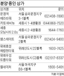 아파트 단지내 상가도 분양 활기