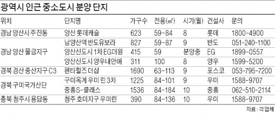 "광역시 덕 좀 보자"…위성도시 분양 봇물