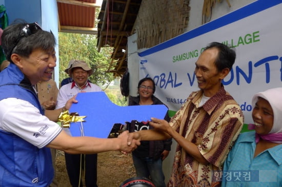 삼성물산, 인도네시아에서 '사랑의 집짓기' 봉사활동