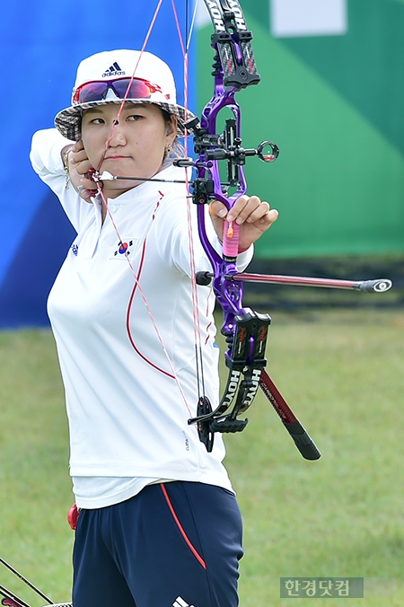 [포토] 석지현, '金'을 향한 활시위