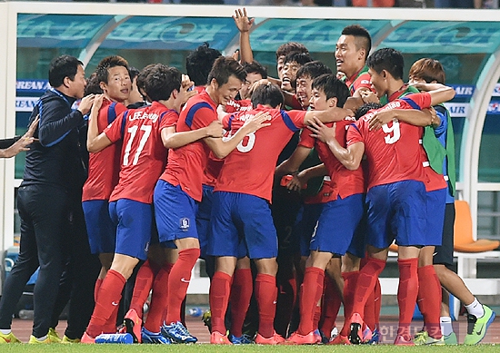 [포토] AG 한국 축구, 라이벌 일본에 1대0 신승! '4강 진출'