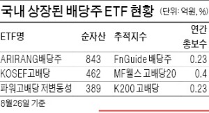 배당투자, 저금리 시대 '비상구'…보수 적은 ETF, 장기투자에 유리