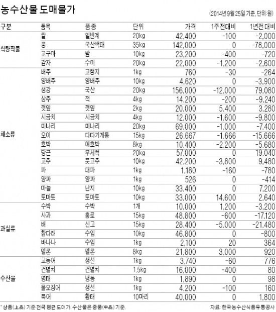 채소값 떨어지는데…당근 가격 40% 급등