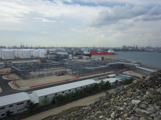 현대건설, 싱가포르 해저유류비축기지 1단계 준공
