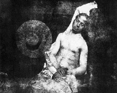 1839년 이폴리트 바야르가 찍은 ‘익사한 사람의 초상’