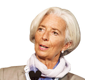 라가르드 IMF 총재 "세계경제 위험에 싸여있다"