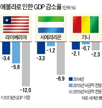 죽음의 공포서 경제 공포로 "에볼라 피해규모 최대 326억弗 추정"