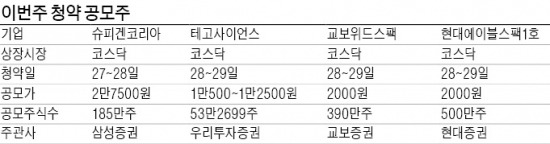 이번주 슈피겐코리아 등 4곳 공모주 청약