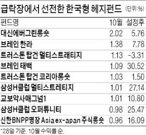 수익률 부진·자금 유출 시달리더니…한국형 헤지펀드 26개 중 20개 수익