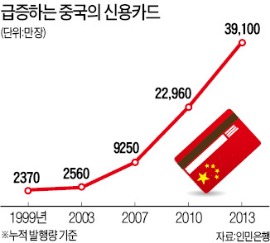 비자·마스타, 中서 지급결제 가능