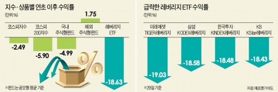 변동성 큰 장세…레버리지 ETF 주의보