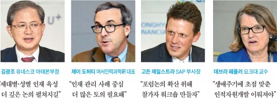 [글로벌 인재포럼 2014] "젊은 세대들 많이 참석해 놀라…인재포럼이 한국의 미래 밝혀줄 것"