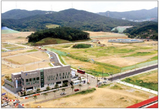 용인도시공사가 최근 아파트 용지 2개필지를 매각한 경기 용인시 역북지구 모습. 한경DB