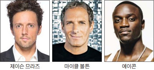 므라즈·볼튼·에이콘 등 연말 팝스타 몰려온다