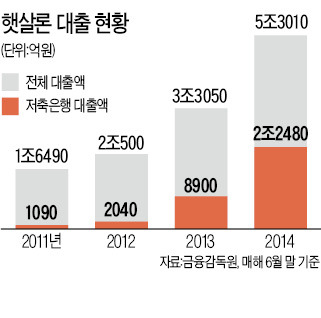 ['햇살론'의 그늘] 정부가 원금 90% 보증…햇살론 연체액 5179억 넘어