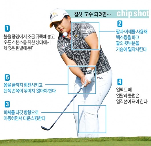 박인비, 홀컵으로 빨려들어간 칩샷 어떻게 쳤길래…