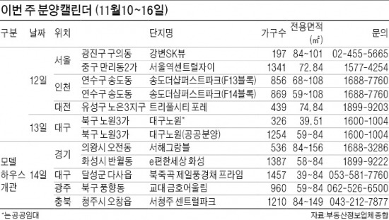 e편한세상 화성 등 5개 단지 견본주택 개장