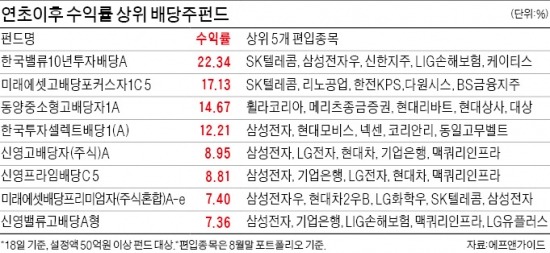 돈은 '신영밸류'로…수익은 '스몰펀드'가 낫네