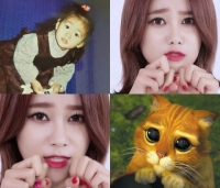 AOA 유나, 고양이 애교 대공개, 동그란 눈 &#39;장화신은 고양이&#39; 같아