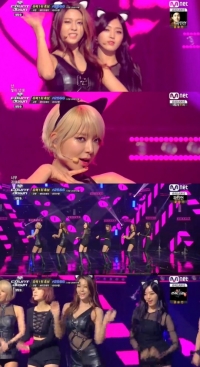 '엠카' AOA, '사뿐사뿐' 무대…고양이 머리띠하고 &#39;야옹&#39;