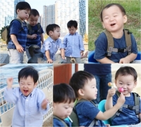 &#39;슈퍼맨&#39; 대한 민국 만세 삼둥이와 서준 서언 쌍둥이 만났다