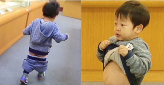 쌍둥이, 하의실종 패션…바지가 자꾸 흘러 내려가 (슈퍼맨이 돌아왔다)