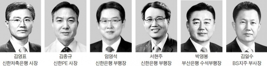 잘나가는 신한·BS금융 '조직안정' 택했다