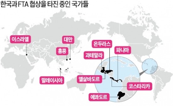 이스라엘·대만 "한국과 FTA 빨리 맺고 싶다"