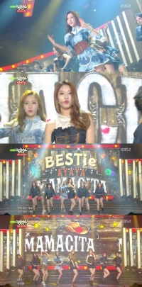 '뮤직뱅크' 베스티, 슈퍼주니어 '마마시타' 완벽 소화