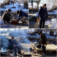 &#39;삼시세끼&#39; 영하 16도 속 이서진 옥택연 수수털기 사진 공개