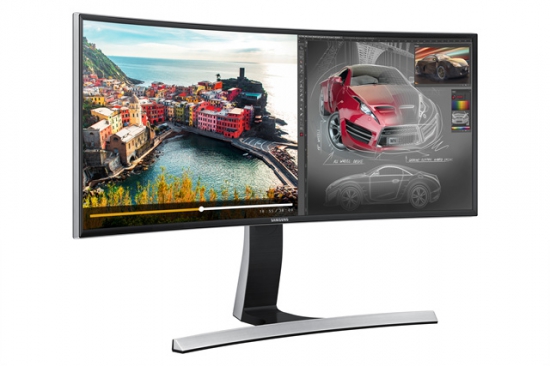   CES2015에서 혁신상을 수상한 삼성전자 울트라 와이드 커브드 QHD 모니터 SE790C.