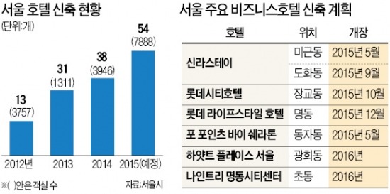 올해 서울에만 50여개 호텔 문 연다