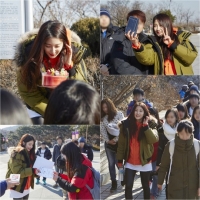 포미닛 남지현의 이색 생일 이벤트, 팬들과 남산 등산 나섰다