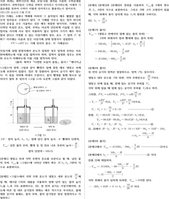 [논술 길잡이] 보일·샤를 법칙