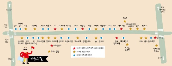 유커 떴다…'제2명동' 변신하는 가로수길