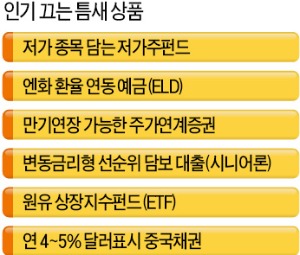 재테크 '틈새상품' 돈 몰린다